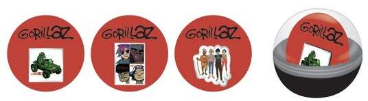 英国発のバーチャルバンド「Gorillaz」のアートワークおよびロゴを使用