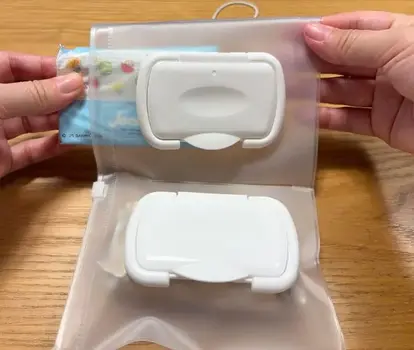 中身を入れている様子(撮影:grapeライフハック編集部)
