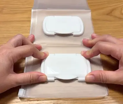 蓋をつけている様子(撮影:grapeライフハック編集部)