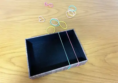 輪ゴムの活用写真(撮影:grapeライフハック編集部)
