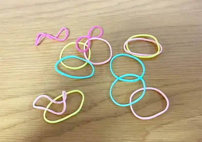 輪ゴムの活用写真(撮影:grapeライフハック編集部)