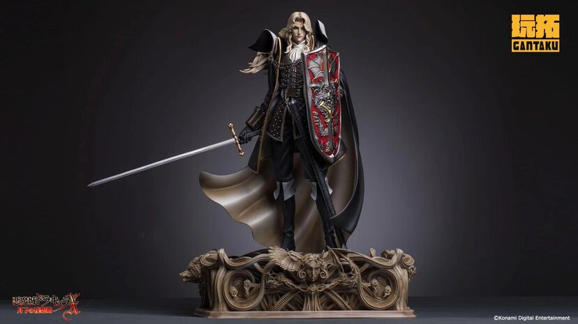 アルカード＆マリア 1/10 悪魔城ドラキュラ ガレキ 未塗装 フィギュア 1/10 アルカード＆マリア 未塗装未組立 悪魔城ドラキュラ