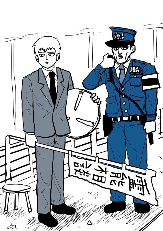 モブサイコ100』原作者・ONE先生が霊幻新隆の描き下ろしイラストを続々