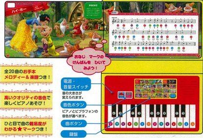 ディズニー&クラシック名曲 はじめてのピアノえほん 内容