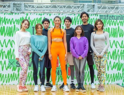 (中央):福田萌子さん (福田さんの両隣):左からLIFE TUNING ADVOCATEのTSUKIさん、北風百恵さん、西畑亜美さん、西林さきさん (後列):左から美vidの大村学さん、原田新平さん、寺尾海史さん