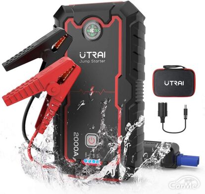 UTRAI ジャンプスターター 22000mAh 大容量 車用エンジンスターター ピーク電流2000A 12V 8Lガソ
