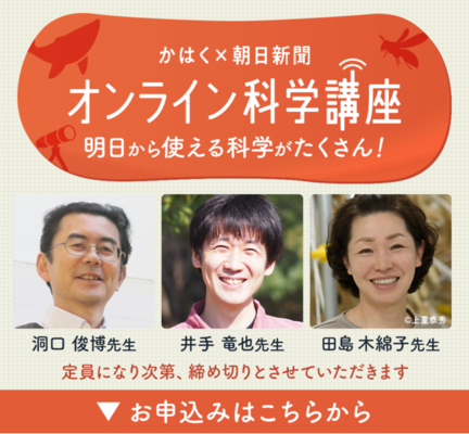 かはく×朝日新聞 オンライン科学講座　第2弾