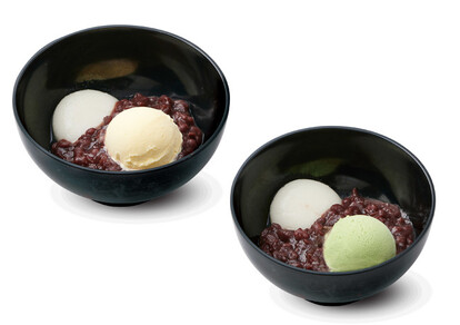 アイスぜんざい(バニラ・抹茶)各230円(税込)