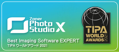 Zoner Photo Studio X は、TIPAワールドアワード2021・世界最優秀映像ソフトウェア賞