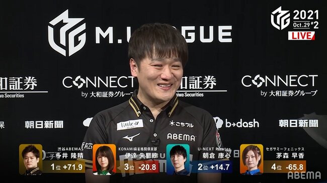 多井隆晴 超攻撃麻雀で完勝 溢れるチーム愛にファンも拍手 頼れる大エース 麻雀 Mリーグ ニコニコニュース 多井隆晴 超攻撃麻雀で完勝 溢れるチーム愛にファンも拍手 頼れる大エース 麻雀 Mリーグ ニコニコニュース