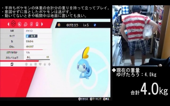 ポケモン剣盾 ポケモンと同じ重量の重りを持ってプレイ ニコニコニュース ポケモン剣盾 ポケモンと同じ重量の重りを持ってプレイ ニコニコニュース