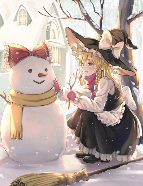 雪だるま作ろう 雪遊びする 女の子キャラクターたちのイラスト集 ニコニコニュース 雪だるま作ろう 雪遊びする 女の子キャラクターたちのイラスト集 ニコニコニュース