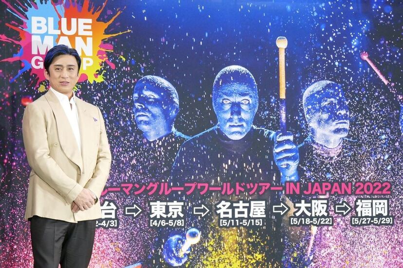 松本幸四郎 すごく喜びを感じている ブルーマングループの世界ツアーが日本から開幕 ニコニコニュース