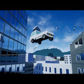 軽トラでガードレールや他の車をなぎ倒し、壁やオフィスの中をも爆走するゲーム『ドライブクレイジー』のSteamストアページが公開。無料の体験版も公開中