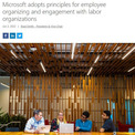 Microsoft、「労働組合を作らなくても話し合えるが、尊重する」