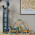 重力で二回転する「レゴ 大回転ジェットコースター」が登場　レゴセット最大級の高さ約92センチを駆け下りる