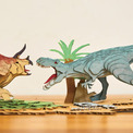まるで本物みたい！？迫力満点の恐竜がダンボールで作れる 立体アート「コンタモバトル」が2022年6月上旬に発売