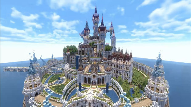 Minecraftで美しすぎる 魔法の城 建築 大人気の建築動画 ニコニコニュース