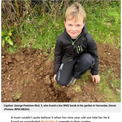 古代生物の骨を探す途中で、9歳男児が自宅の裏庭で第二次世界大戦時の不発弾を発見（英）(8コメント)