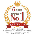無添加主義(R)のハーバー 「化粧オイルカテゴリ」マーケットシェア  6年連続No.1を獲得！(New!!)