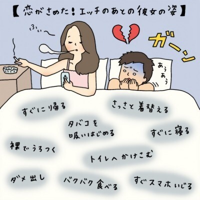 イラストコラム 恋がさめた エッチのあとの彼女の姿 ニコニコニュース