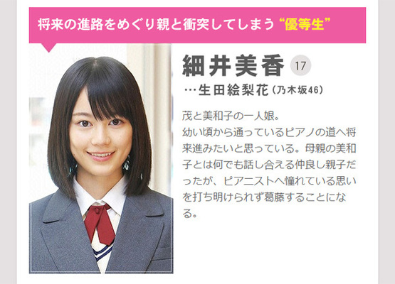 乃木坂46生田絵梨花の女子高生役がネット上で話題 天使 気品が溢れすぎ ニコニコニュース