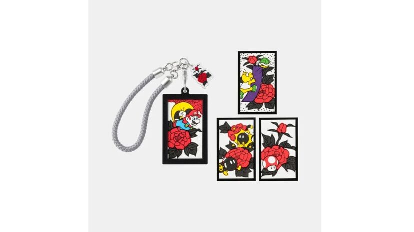 マリオ花札」のキーホルダーコレクションが発売。おしゃれで