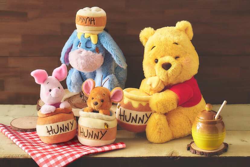 プーさん　はちみつの日　キーホルダーとぬいぐるみセット プーさん ぬいぐるみキーホルダー・キーチェーン HONEY DAY
