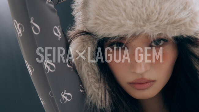 1ヶ月経ったら消します）SEIRA×LAGUAGEM 限定版 グレー 毛皮コート LAGUA GEM | 【WEB限定】SEIRA×LAGUA VOLUME FAUX ファー