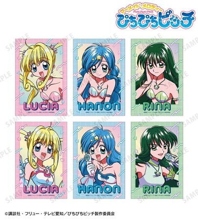 【匿名配送】ぴちぴちピッチ セリア 缶バッジ 波音 リナ 30点 クリアカード 🩵🩷💚 #セリア × #ぴちぴちピッチ 🪸🫧 同じセットだったから今