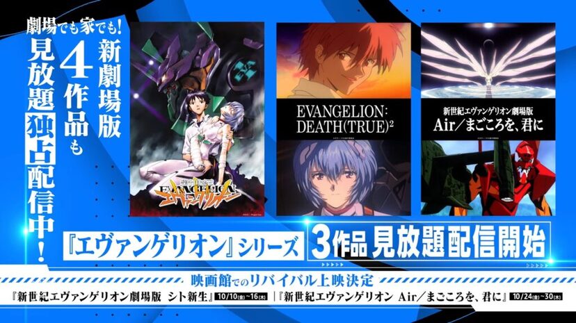 エヴァンゲリオン テレビ TV版 1〜26話 新旧 劇場版 合計12本、14枚