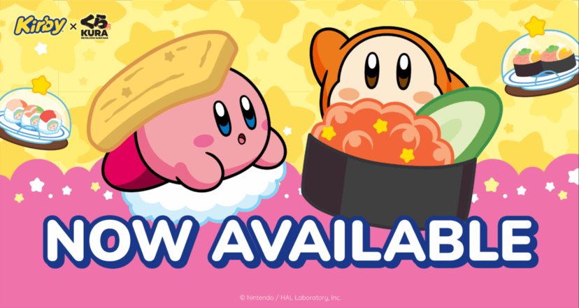星のカービィ×くら寿司」コラボがアメリカ限定で開始。カービィの顔が
