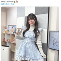 「圧倒的かわいい！」声優・松田利冴、篠原侑から借りた水色チェック柄ワンピース姿に絶賛の声(New!!)