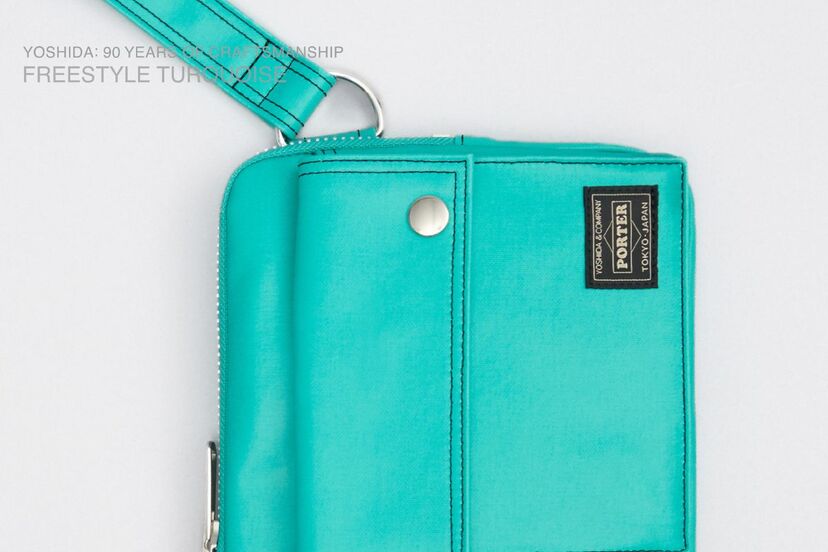 90周年 PORTER TINY CARD CASE ターコイズ 吉田カバン90周年】美しすぎる“ターコイズ”のPORTER！名作「フリー