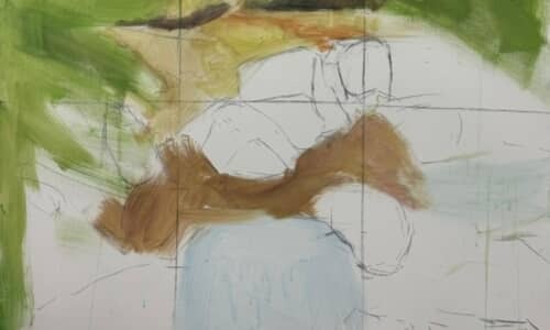 制作期間3週間、80時間かけて完成させたアクリル画→「で、絵はいつ出