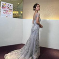 剛力彩芽、豪華刺繍のロングドレス姿でファンを魅了 振り返りざまの“美しすぎる背中”に絶賛の声(New!!)