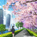 アニメ「てんびん」満開の桜を横に登校する春希のティザービジュアル、新PVも公開(New!!)