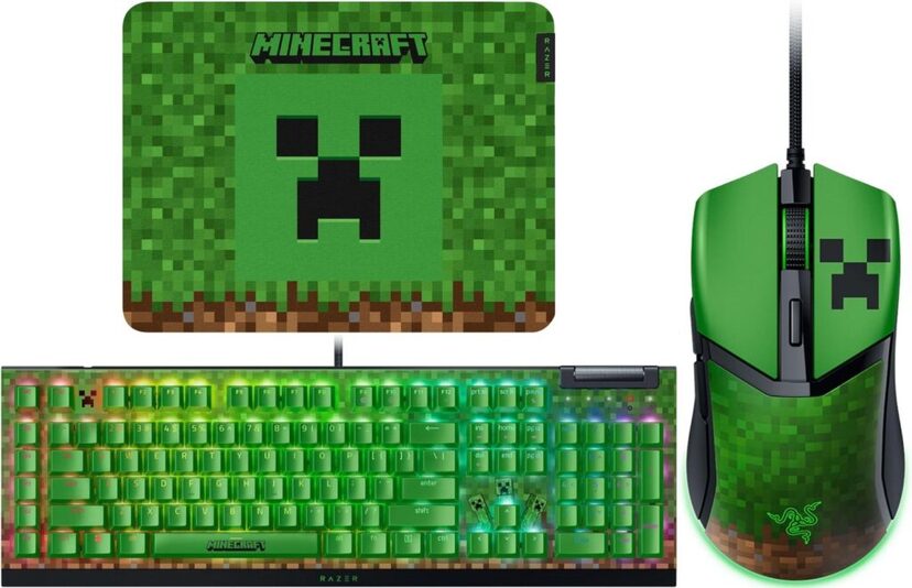 マイクラ』デザインのマウス・キーボード・マウスパッドが約60％オフで