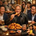 韓国庶民食に挑む米エヌビディアCEO　SNSで拡散(New!!)