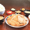 「えぐい」鶏モモ肉300グラム＆豚ロース肉4枚＆米2合＆うどん「チキンカツ＆しょうが焼き定食」、米5合の定食も　今夜「オモウマい店」(New!!)