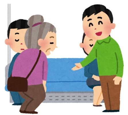 席を譲ると 年寄りに見えるのか 譲らないと 老人には席を譲るもんだ 悩ましい問題の解決案に反響 ニコニコニュース