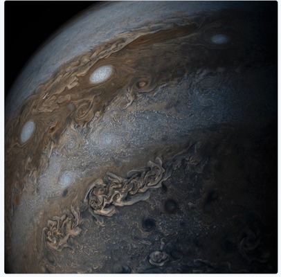 怖すぎ 木星の帯は 地球より大きい Nasaが木星の超高解像度画像を公開 ニコニコニュース