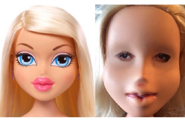 人形の汚れを落とすはずが 顔のペイントも消しちゃったパパの応急処置がホラー級 ニコニコニュース