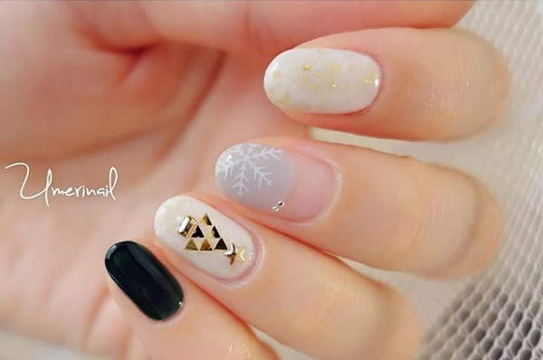 大人デザイン6選 動画あり マニキュア セルフでできるクリスマスネイル ニコニコニュース