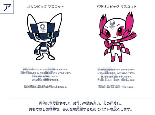 東京五輪マスコットが決定 市松模様モチーフの候補 ア に ニコニコニュース 東京五輪マスコットが決定 市松模様モチーフの候補 ア に ニコニコニュース