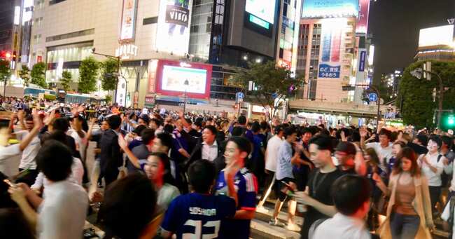W杯 日本勝利で渋谷が痴漢騒ぎ 悲惨な被害状況に クズしかいない と怒り続出 ニコニコニュース