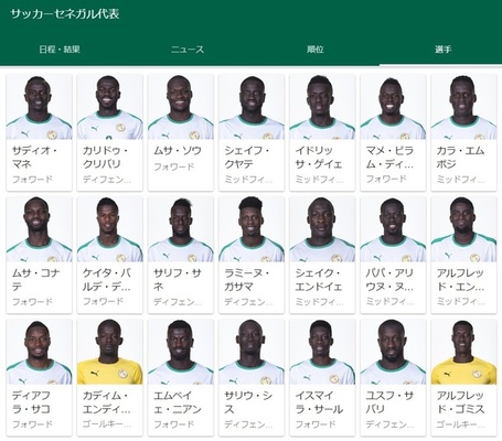 誰が誰か見分けつかない W杯セネガル代表に対するsns投稿が物議 人種差別 差別とか言ってるほうが失礼 ニコニコニュース