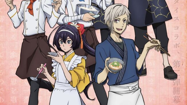 文スト X スイパラ コラボカフェが本日より開催 和洋折衷な描き下ろしイラストやコラボメニュー グッズが公開 ニコニコニュース 文スト X スイパラ コラボカフェが本日より開催 和洋折衷な描き下ろしイラストやコラボメニュー グッズが公開 ニコニコニュース