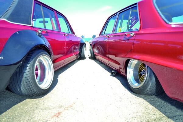 シャコタンスタイルでワイドかナローか 車高短 4枚ハコスカ ニコニコニュース