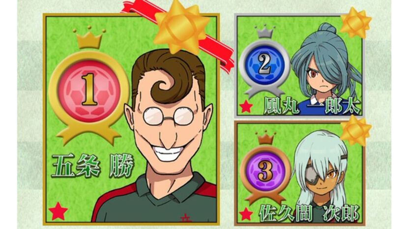 1位は「五条勝」に決定！描き下ろしグッズ化をかけた『イナイレ